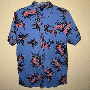 Volcom Hawaiian Shirt Men’s M Classic Fit Tropical Print Casual Summer